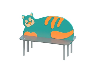 Скамья детская "Кот"