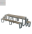 Стол со скамьями, код 2057